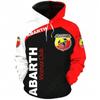 Oversize Abarth Hoodie Harajuku Hoodies Top Unisex Clothing 3D Printing Pullover Casual Hoodies For Men Women Anime Sweatshirt