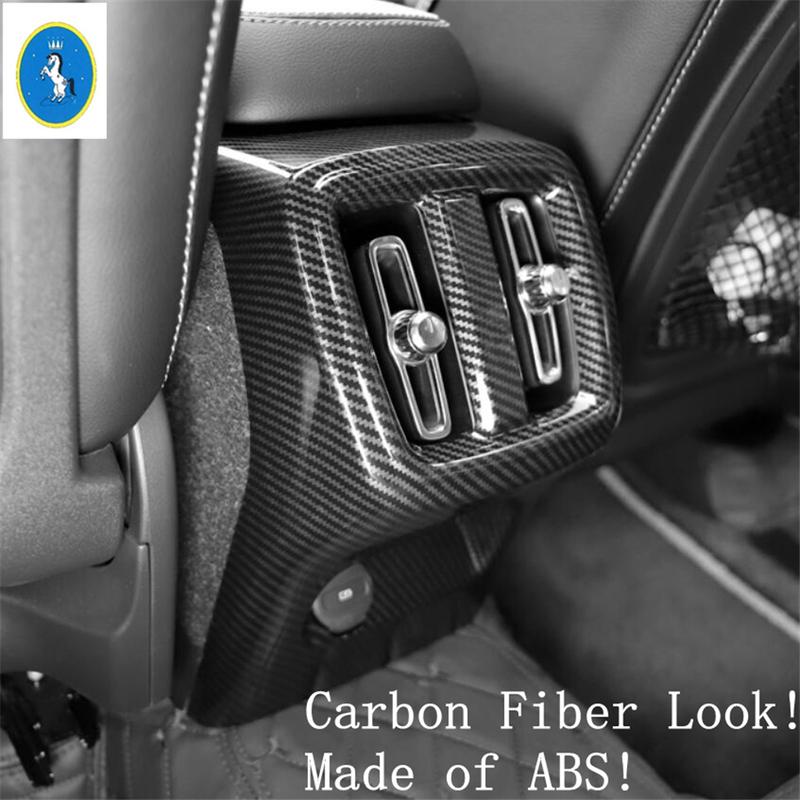 Car Accessories Center Console Armrest Storage Box Rear AC Air Condition Outlet Vent Panel Cover Trim For VOLVO XC40 2018 - 2024