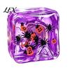 Elastic TPR Toy Stress Relief for Halloween Christmas, Anxiety Reduction Ice Cube Squeeze Holiday Toy, Slow Rising Clear Sensory Gift Soft Squeezable