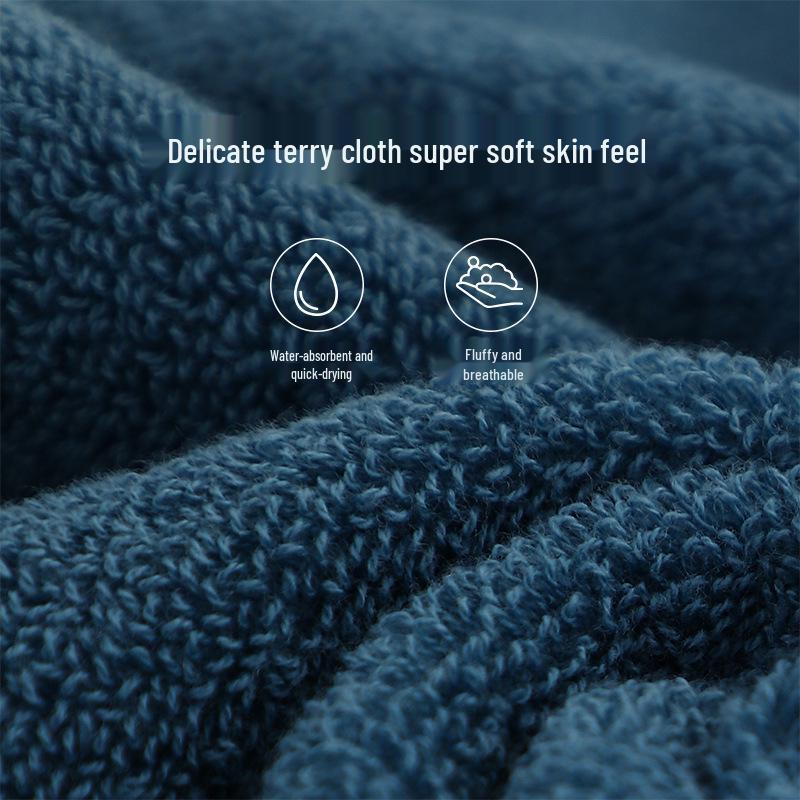 Tuqiang Extra Large Soft Embroidered Crown Towel - Solid Color for Hotel & Home Use