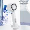 100 Speed Levels Mini Handheld Fan USB Rechargeable Cool Breeze LED Display for Makeup and Study