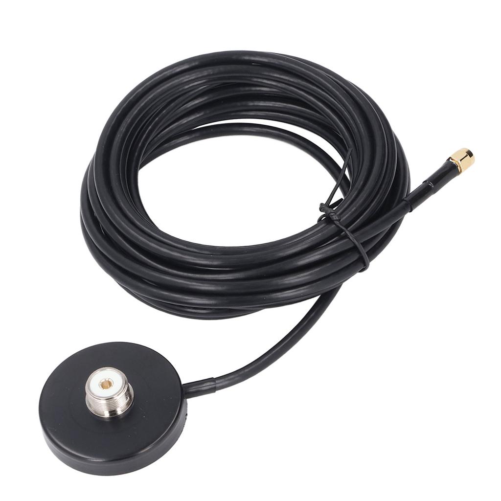 Magnetic Antennae Base Water Resistant Car Radio Antennae Magnet Mount with 5M RG58 Cable SMA Male to PL 259 SO 239 UHF