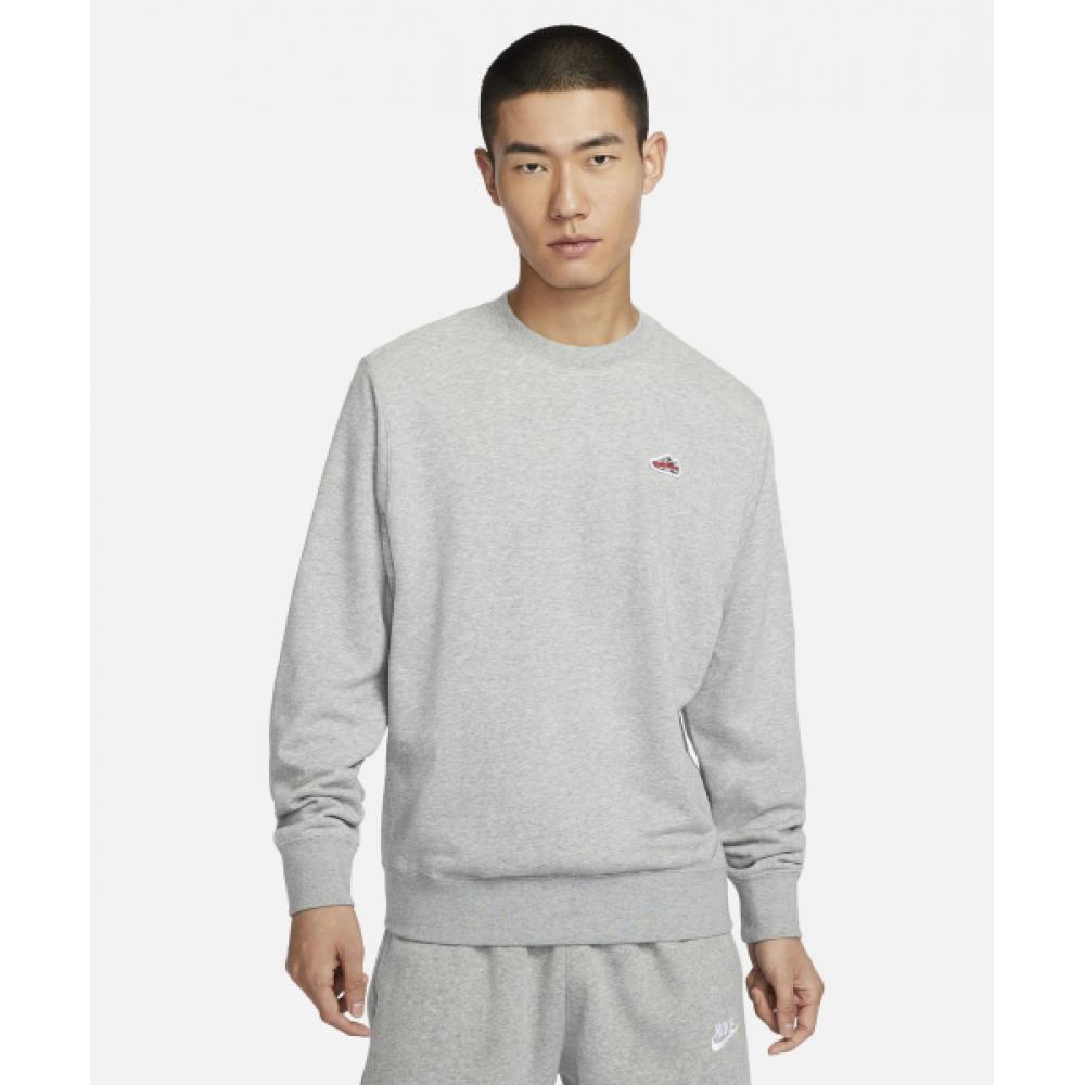 

Толстовка с круглым вырезом из французского терри NIKE Sportswear M Темно-серый меланжевый черный FZ5203 063 3XL