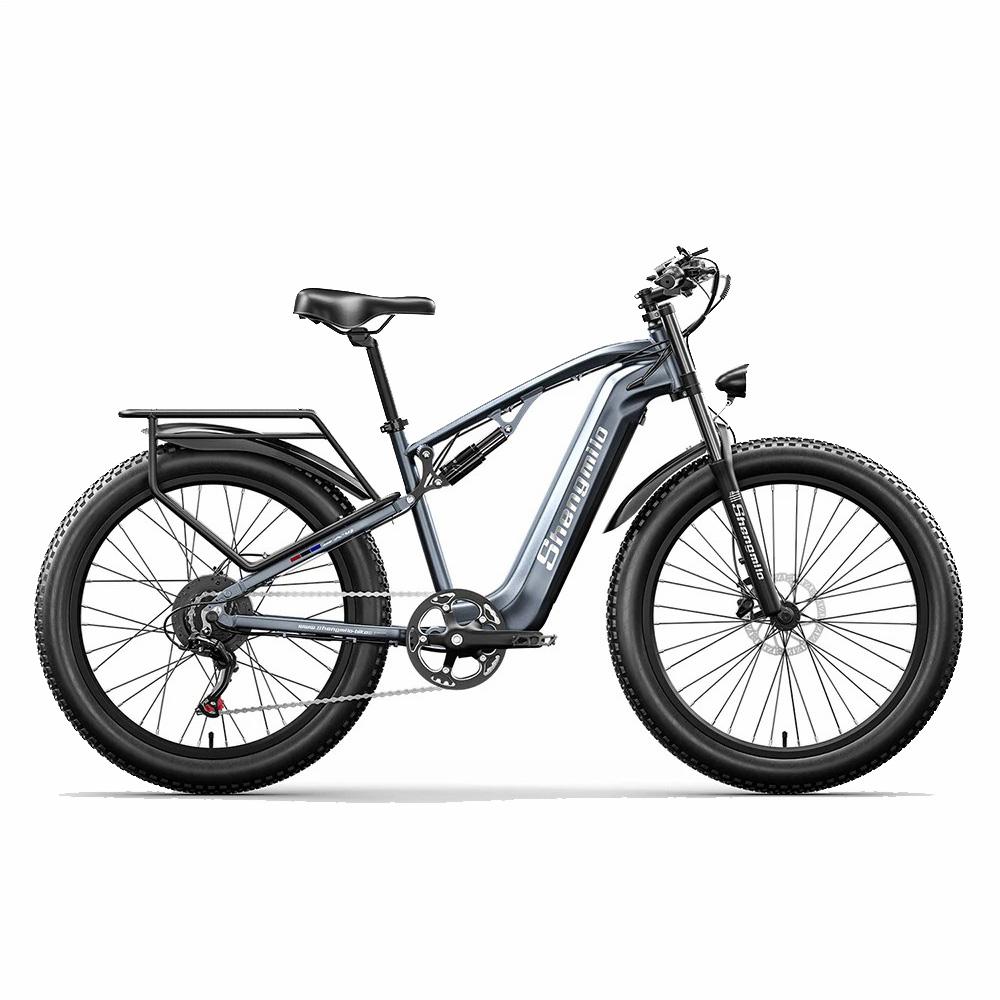 Shengmilo MX05 42km/h All-Terrain E-Bike 500W Motor, 48V17.5Ah Samsung Battery, 26" Road Tires, Shimano 7-Speed, Dual Suspension Electric Dirt Bike