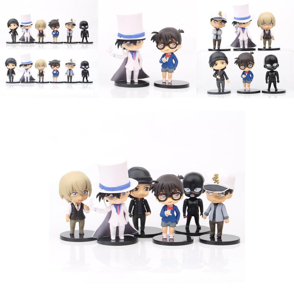 Detective Conan And Kid The Phantom Thief Pvc Models Figure With Assembly For Car Decor And Gift Ideas