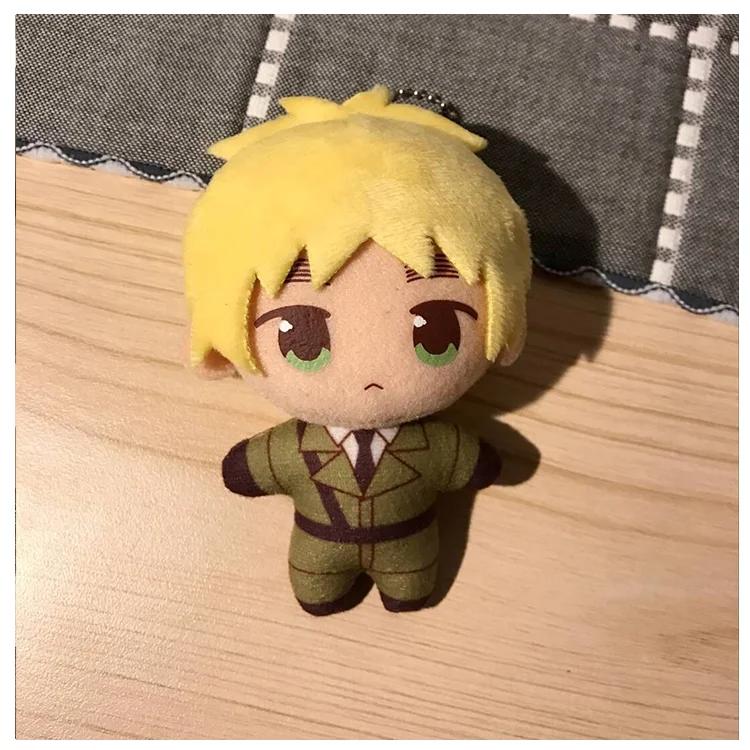 

10cm Anime Axis Powers Worlds Plush Toy Stuffed Doll Hetalia Arthur Kirkland Alfred F Jones Wang Yao Soft Pendant Birthday Gifts