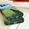 2DFlat Black-and-White Cat in Sunlit Meadow All inclusive film hard iPhone case, compatible with iPhone 18 Pro Max 17 16 15 14 13 12 11