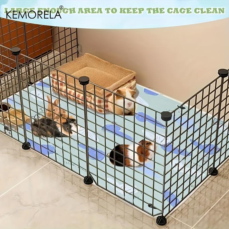 1PC Washable Guinea Pig & Hamster Cage Mat - Super Absorbent Non-Slip Pet Bedding 31"x47" for Rabbits & Small Animals