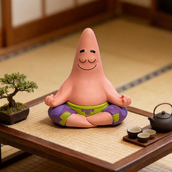 Car Ornaments Funny Star Style Yoga Meditation Figure Cartoon Stress Relief Gift Cute Healing Desktop Decompression Toy for Car Home Office Decor