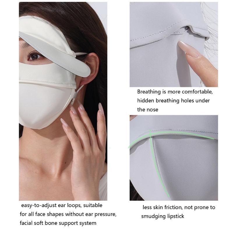Unisex Mask Sun Protection Face Scarf For Women Ideal For Summer Outdoor Activities Neck Coverage