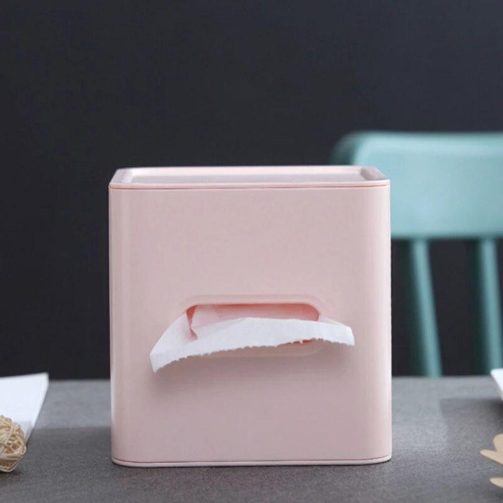 Plastic Roll Paper Holder Simple Desktop Tissue Box Modern Tissue Container  Coffee Table