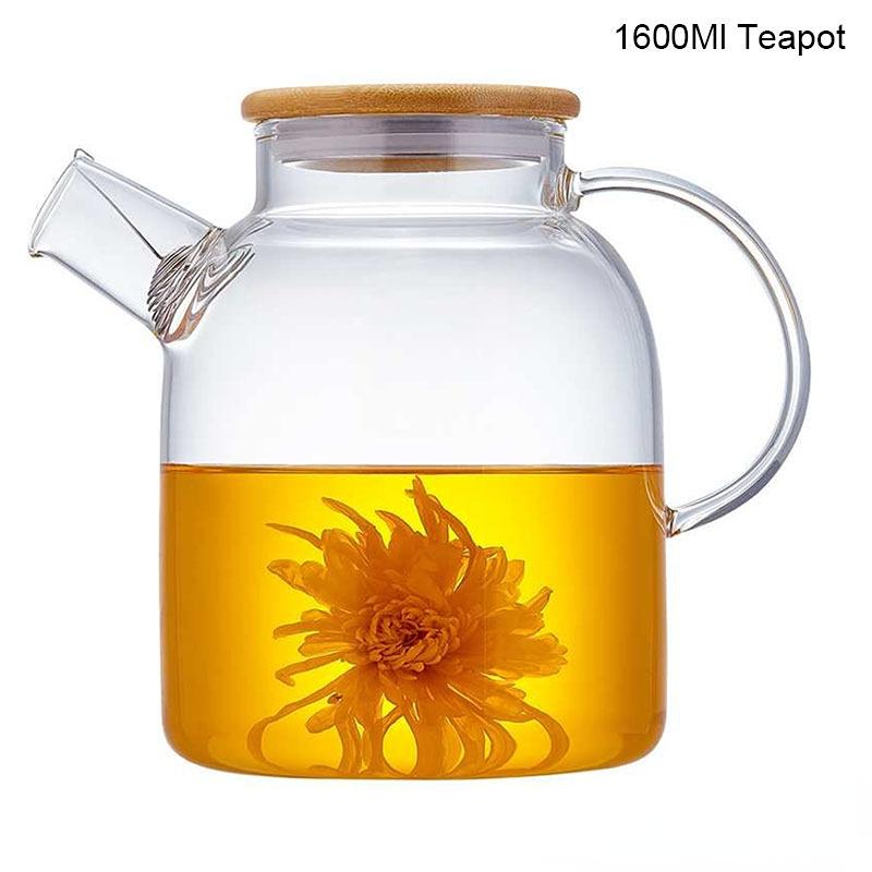 Heat Resistant Glass Teapot, Various Styles, Hot-selling Tea Sets, Clear Kettle, Flower Puer, Tea Infuser Pot, Dropshipping