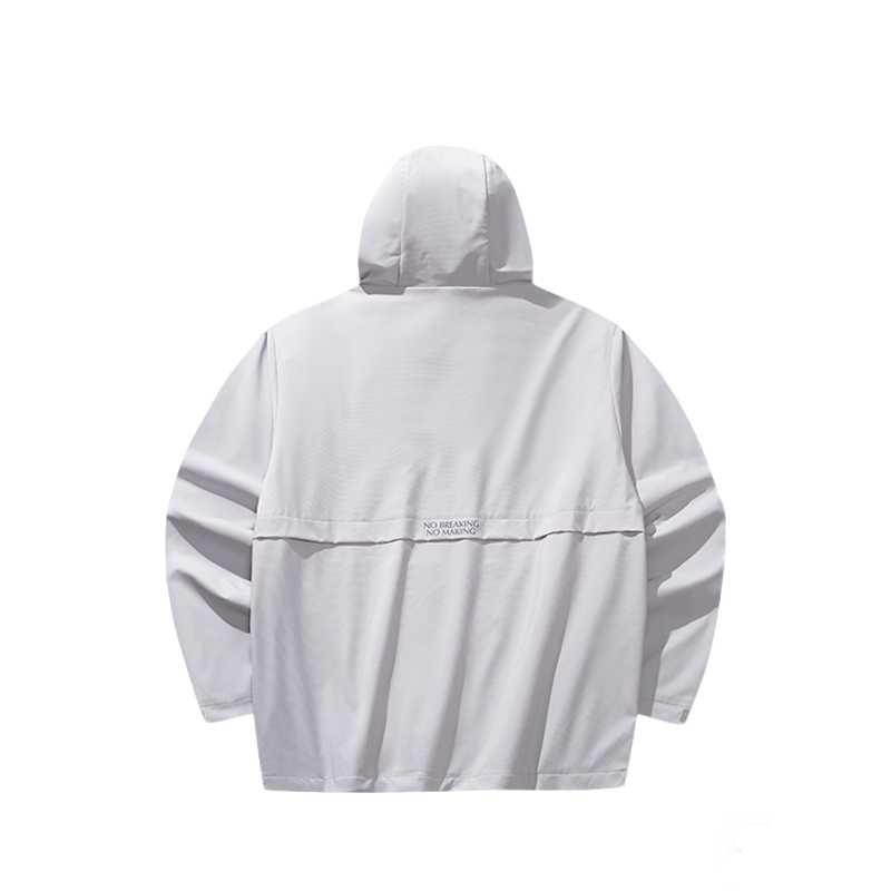 Anta Basketball Series Hooded Solid Color Letter Water-Resistant Jacket Men jackets 152611602-1