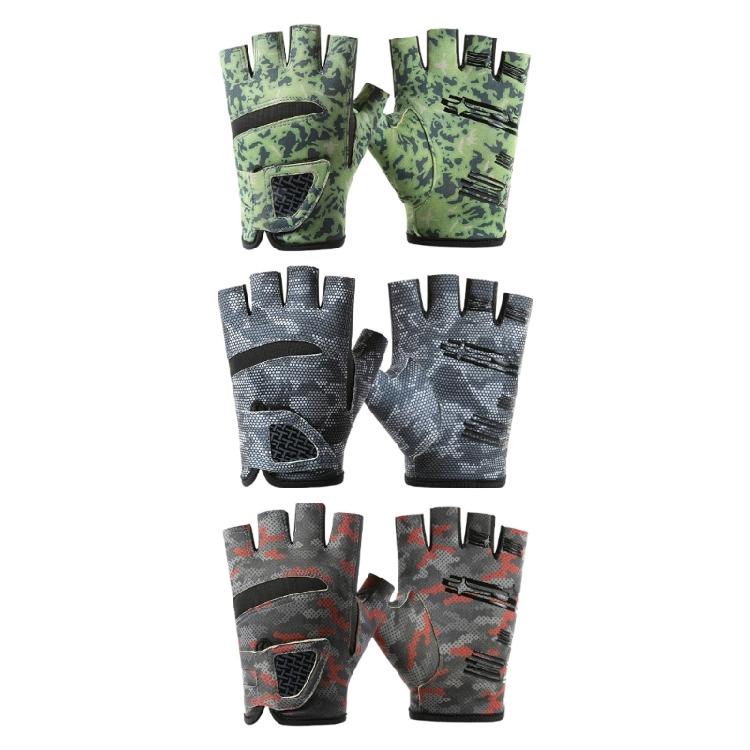 UPF50+ Sun Protections Fishing Gloves Elastic Gloves for Fishing Hiking Cycling Comfortable Angler Gloves for Men Women