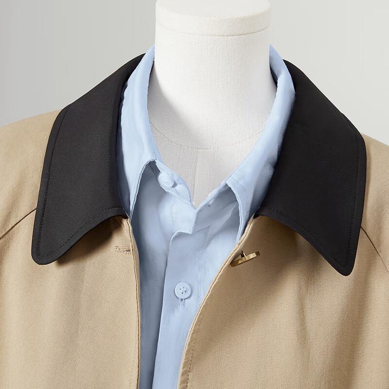 Tachi Damski Dwukolorowy Pasiasty Płaszcz Przejściowy z Klapami