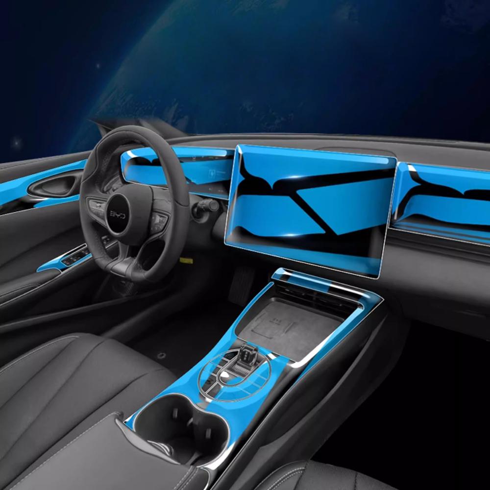 Pre Cut Transparent TPU Film Gear Panel GPS Center Console PPF Protection for BYD SEAL EV Electric 2026 Interior Accessories