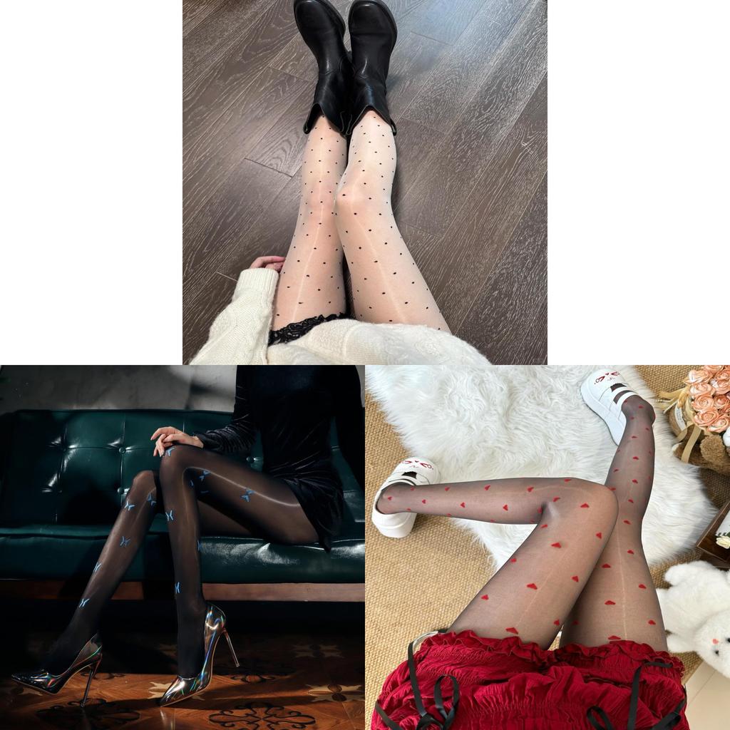 Butterfly Pattern Stockings For Women With Ultra Thin Silk Feel For Summer Fashion