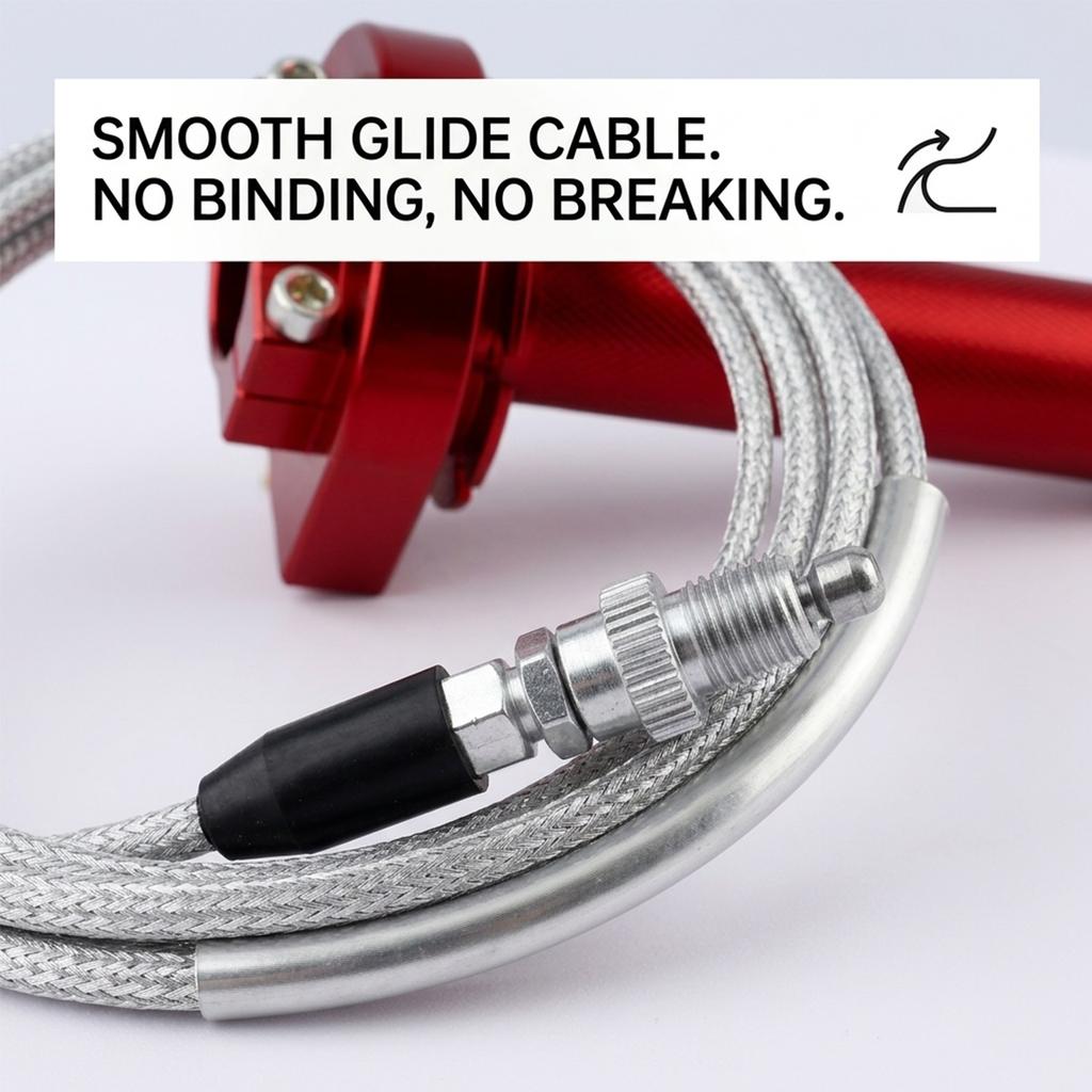 1pc 7/8" 22mm CNC Aluminum Quick Action Throttle Grip Twist Gas Throttle Set with Cable For Dirt Pit Bike 50cc 110cc 125cc ATV Q Throttles 2