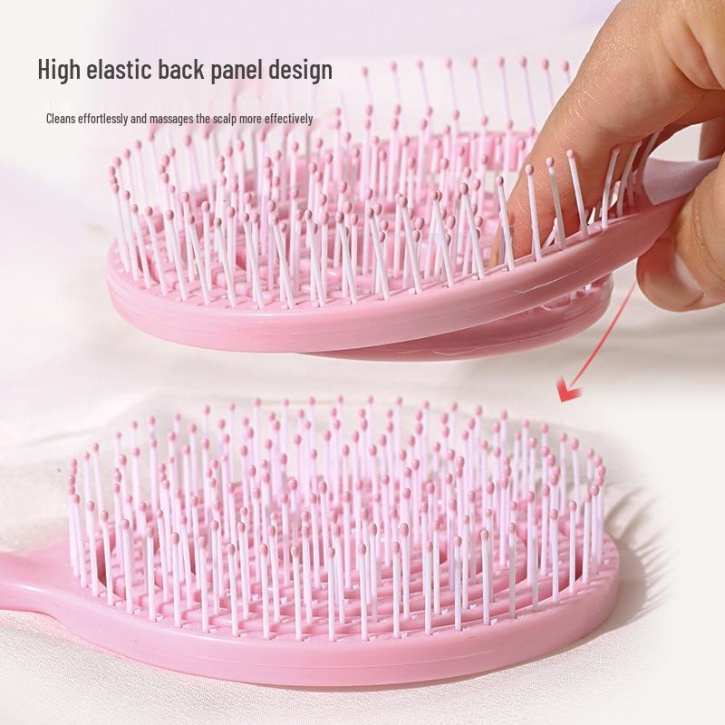 Macaron Color Lollipop-Shaped Comb for Fluffy Hairstyles