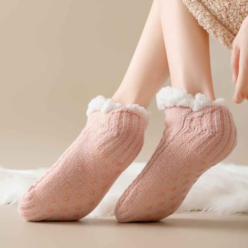 Șosete de podea Toamnă și Iarnă Gros de catifea Calde Șosete pentru picioare Șosete pentru femei Șosete de casă pentru dormit