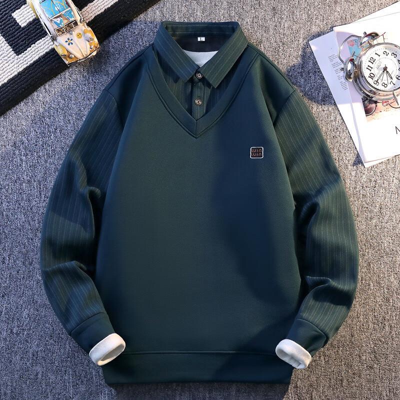 Men's Fleece-Lined Pullover Sweatshirt