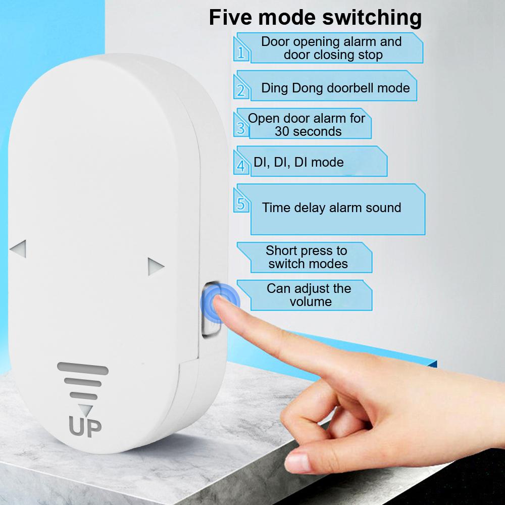 Universal Doorbell Mode Anti-theft Alarm White Smart Door Sensor Powered Window Sensor Smart Home Door Open Closed Detectors Smart Home