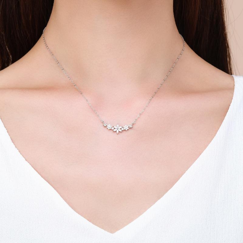 Tancise Dámský klasický náhrdelník s přívěskem S925 Sterling Silver Luxury Personality