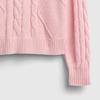 Gap Girls' 2025 Autumn Cotton Cable Knit Sweater