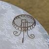 Yousheng Dollhouse Miniature Bistro Table/Chairs/Beach Umbrella Accessories, Metal 1:12 Scale Miniatures, Outdoor Coffee/Tea Furniture, Fairy Garden