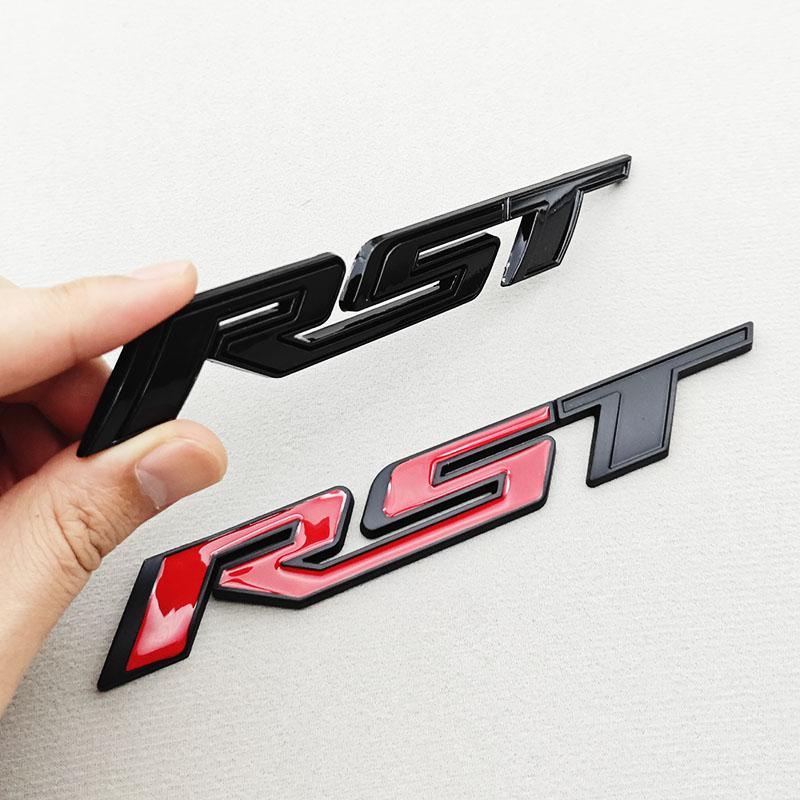 3D Metal Car Sticker Logo RST Emblem Front Fender Rear Trunk Badge For Chevrolet Silverado Tahoe Suburban Traverse Accessories