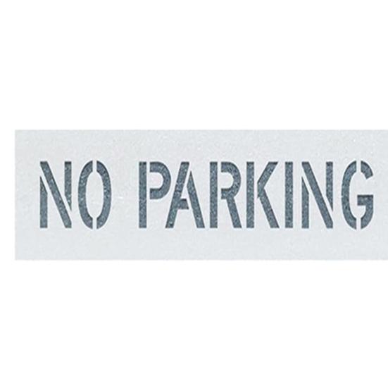 No Parking Fires Lane Stencil Reusable Silicone Spray Painting Template for Asphalt Concrete Pavement Flexible Marking Tool
