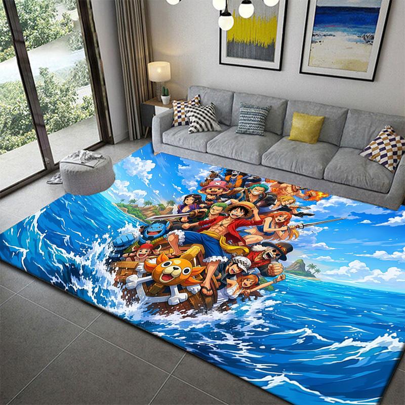 One Piece Anime Battle Style Rug Soft Non-Slip Floor Mat for Bedroom Living Room