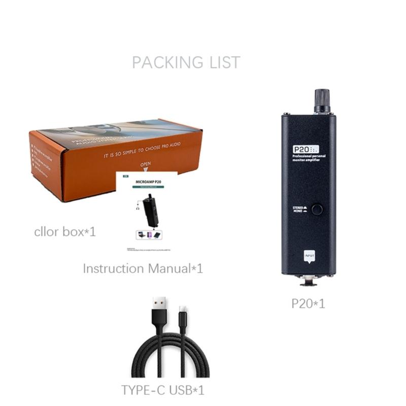Headphone Amplifier Ear Headphone Monitor Headphone Power Amplifier Headphone Music Monitor Accessories