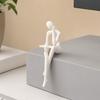 3D-gedruckte Denker-Figuren Ornamente Minimalistische Abstrakte Kunst Skulpturen für Zuhause