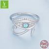 Eye Of Horus Opal Ring Luxury S925 Silver Ring Jewelry