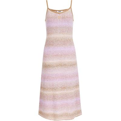 Γυναικείο πλεκτό φόρεμα-camisole με ρίγες ντεγκραντέ Άνοιξη 2025