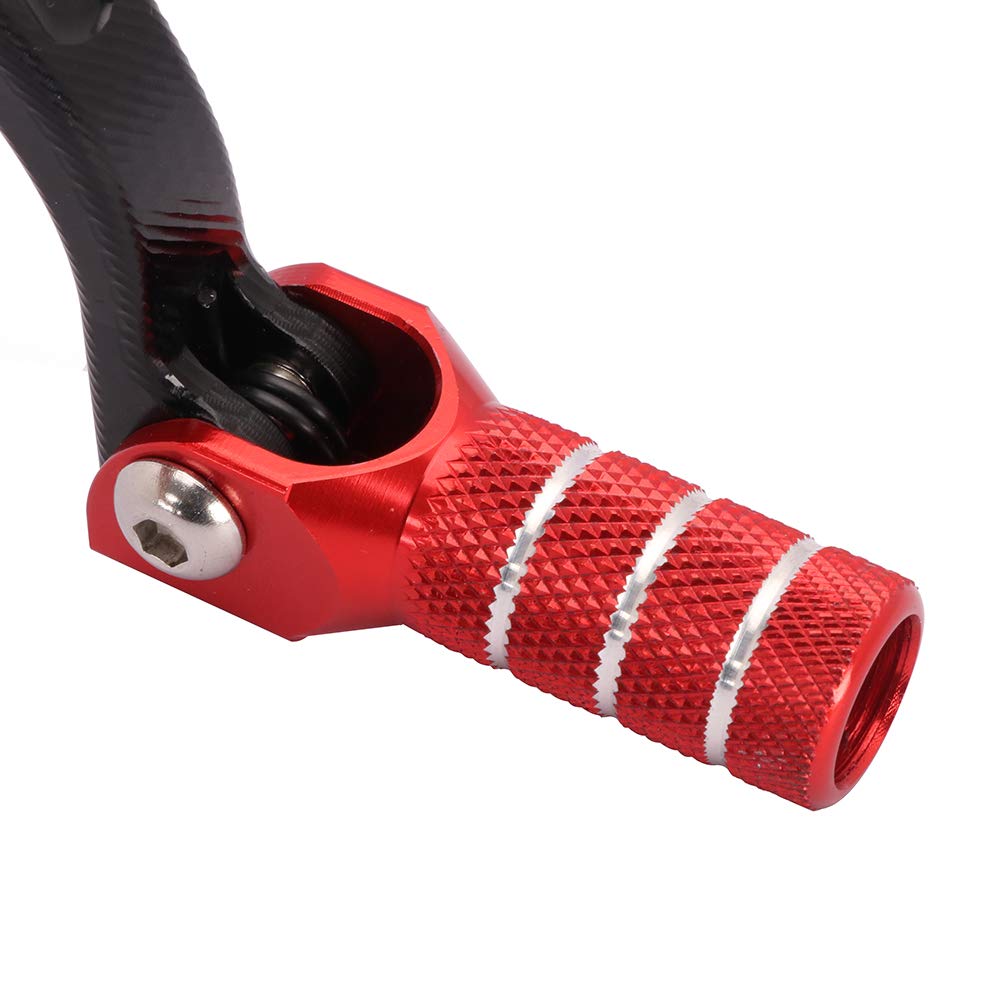 JFG Motorcycle Foot Shift Pedal Change Pedal Aluminum Anti-Slip Retractable CRF250L (2013-2024) Applicable Motorcycle Shift Lever - Red
