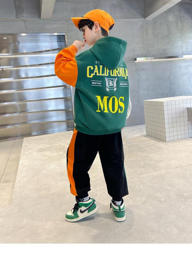 2025 Boys' Spring Sports Sweater Suits - Trendy, Fashionable, and Stylish for Big Kids