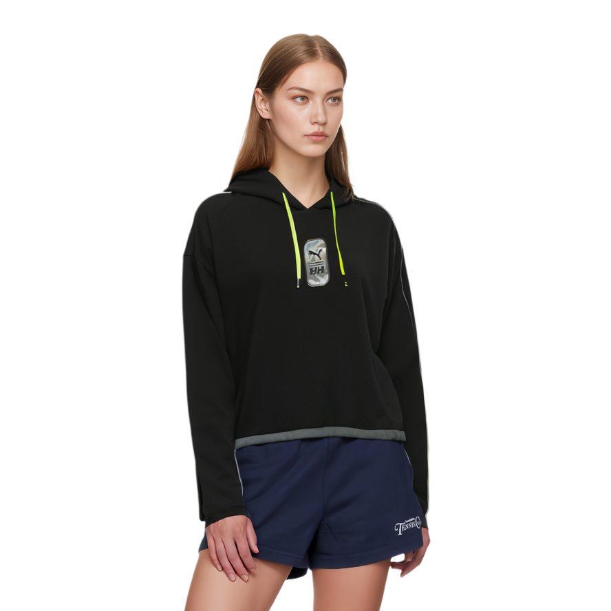 PUMA PumaxHelly Hansen Sweatshirts Women's Black Hooded Moderate Regular 598287-01