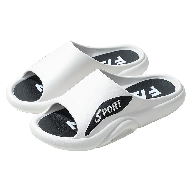 One-word Drag Men's Four-season Trend Outer Wear Fashion Soft Bottom Beach Cool Slippers Youth Outdoor Sports Slippers