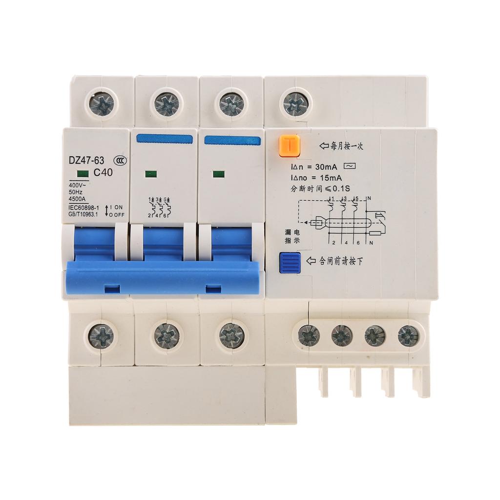 Din Rail Mount Current Circuit Breaker with Overload Overvoltage for Protection Leakage Surge Protector Multi-models