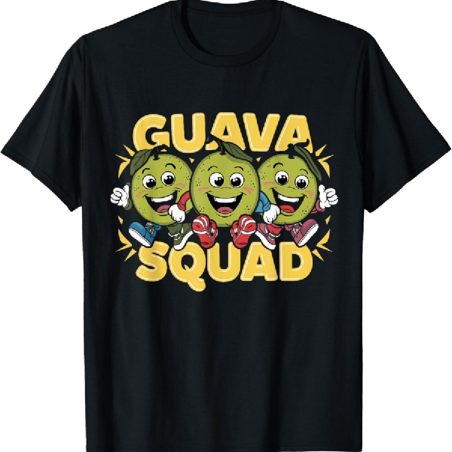 

Guava Squad Shirt Guavas Fruit Guava T-Shirt XXXXXL чорний