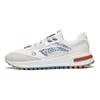 Li Ning Cheng Feng 2.0 Stoff Synthetikleder Colorblock Rutschfest Abriebfest Low-Top Sportliche Freizeitschuhe Herren Sneaker Off-White AGCT155-5
