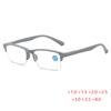 Spring Hinge Half Frame Anti Blue Rays Square Reading Glasses Women Men Prescription Eyeglasses With Diopters Plus +1.0 To +4.0