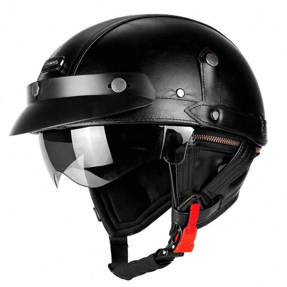 

BEON Мотоциклетный шлем Открытый шлем Casco Moto Шлем для электросамоката Сертифицирован DOT Ретро Винтажный шлем Мотоциклетный гоночный шлем Capacete S