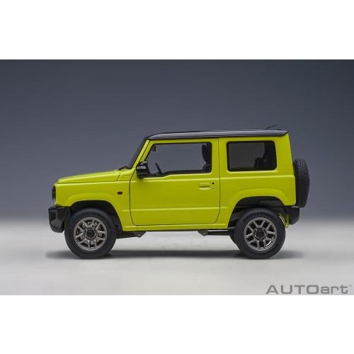 AUTOart 1/18 Scale Suzuki Jimny (JB64) Yellow with Black Roof, Finished Model, 78501