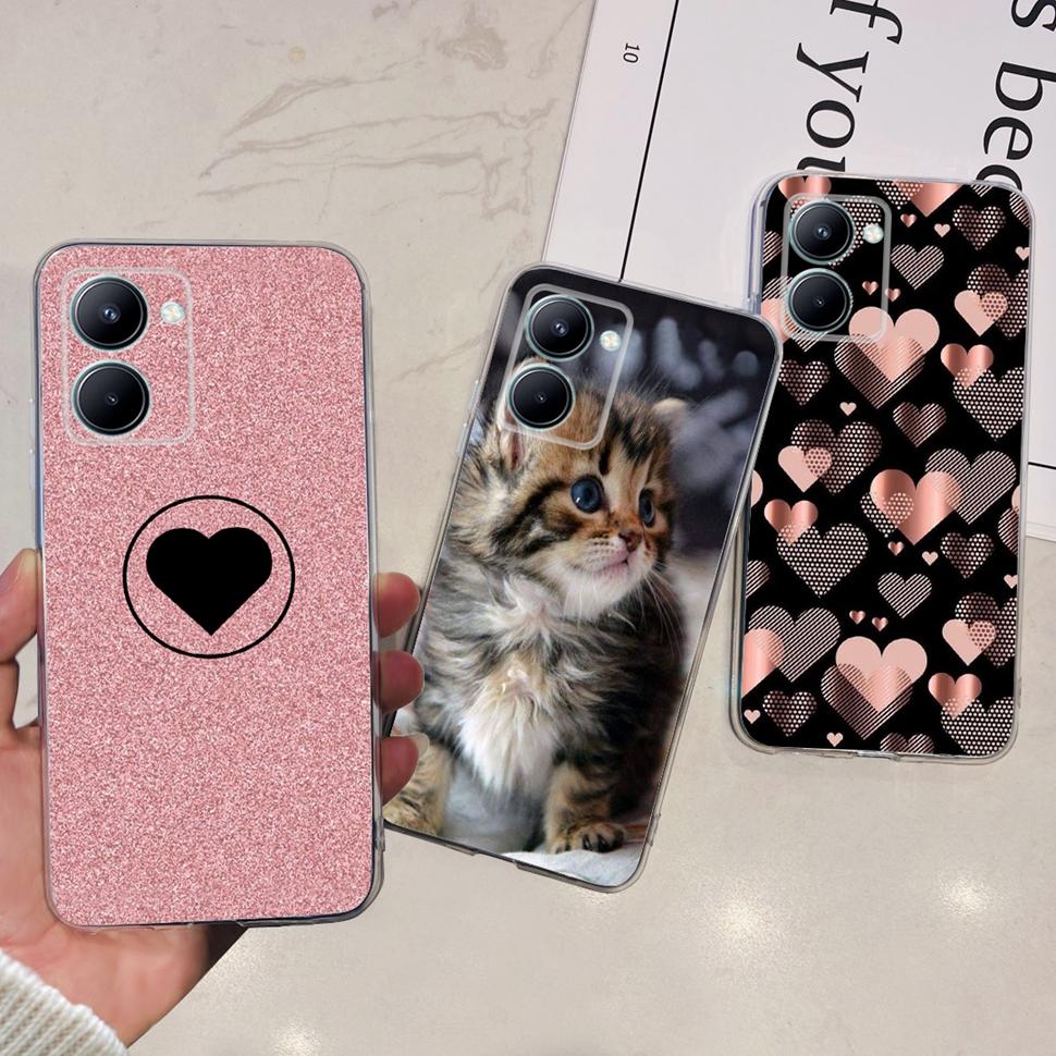 For Realme C33 Case RMX3624 Cute Fashion Phone Cases Soft Silicone Back Cover For Realme C 33 C33 4G Bumper Shockproof Shell