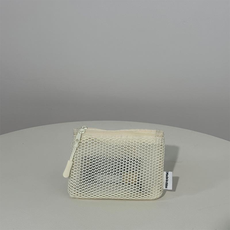 

Мини сетчатый органайзер для путешествий: Кошелек для монет, косметичка, сумка для хранения кабелей и наушников