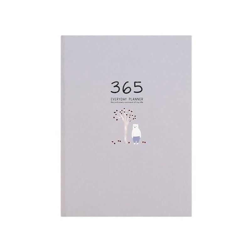 

Симпатичный канцелярский блокнот 365 Planner Еженедельный ежемесячный ежедневник-планировщик Блокноты Журналы Бизнес серый