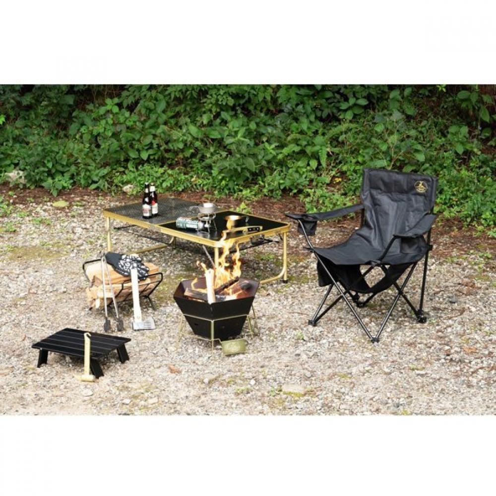 Captain Stag [50th Anniversary Limited] Csg Aluminum Roll Table Compact  Black  Table Uc 617